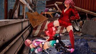 철권Tekken☆니나한테 짓밟히는 알리사Nina tramples over Alisa