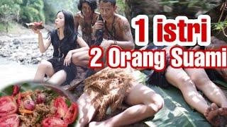 PENGANTIN BARU: 1 ISTRI 2 ORANG SUAMI TINGGAL DI HUTAN PRIMITIF - SUKU MANTE