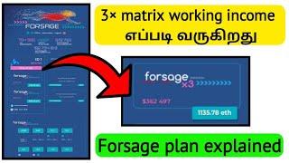 forsage -ல் work செய்தால் இவ்வலவு பணமா | working income | தமிழில்......