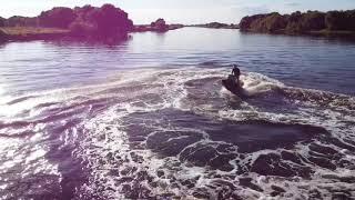 Покатушки по воде 24.08.2020. Квадрокоптер DJI mavic mini. Съемка с дрона. Вейкборд. BRP sea-doo