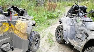 ПЕРЕВЕРНУЛИ CF MOTO X6, STELS GUEPARD И РМ 650-2 ЗАСАДИЛИ В БОЛОТО