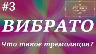 Юлия Гридина - Вокал Онлайн. #3/Вибрато. Что такое тремоляция?