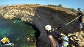 Оля cape Fiolent Rope jumping with Skyline x-team in Crimea