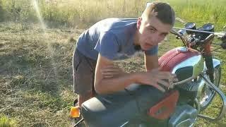 Надел носки на фихлопние труби. Покатушки мотоцикл Ява 634 7.00 и Мустанг мт-110.
