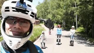 43 км on the electric unicycles. Alma-Ata/43 км на моноколесах по Алма-Ате.