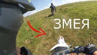 покатушки на питбайках kayo 125 geon xride 125