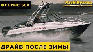 Лодка Phoenix 560 (Феникс 560) от СПЭВ. Драйв после зимы. Оторвались на полную катушку.