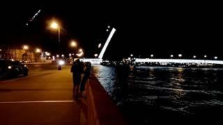 Санкт-Петербург. Красивейшее зрелище. Ночной развод Литейного моста.