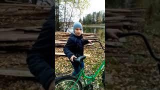 Покатушки на велосипеде часть первая