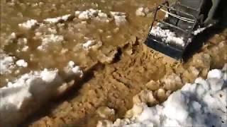 Снегоход SM-001  по наледи