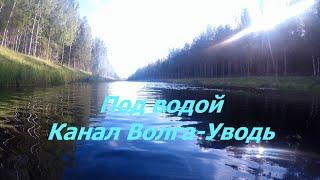 Канал Волга-Уводь.Под водой.4К видео