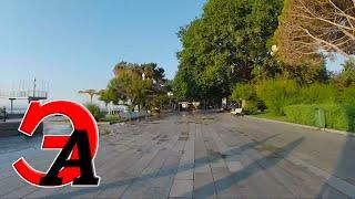 Утренняя пустая Ялта в первый день июля. Прогулка на велосипеде. Крым 2020