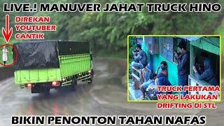 LIVE DI DEPAN MATA.!! MANUVER JAHAT TRUCK HINO BIKIN PENONTON TAHAN NAFAS.