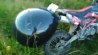посылка из Китая: большой воздушный шар. Надуваю питбайком irbis ttr 125r