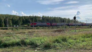 СКОРЫЙ ПАССАЖИРСКИЙ. ПЫТАТЬСЯ ДОГНАТЬ ПОЕЗДА.