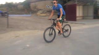 Стант по селу/ падение на велике/ржака