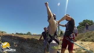 Даша cape Fiolent Rope jumping with Skyline x-team in Crimea
