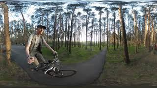 360 видео, путешествие на велосипеде