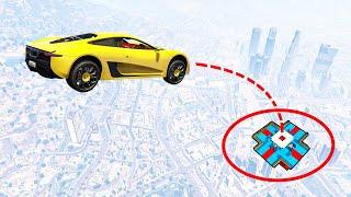 Попади в дырку с огромной высоты! Гонки на машинах в GTA 5 Online