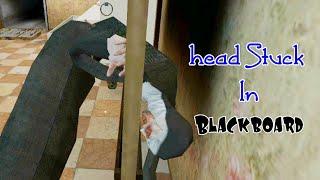 Evil Nun's Head Stuck In Blackboard 