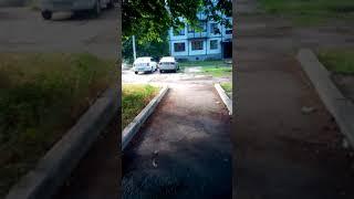 Покатушки на работу на моноколесе Inmotion V-8.Реальный одноколесный вездеход...
