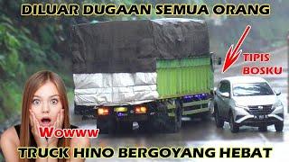 DI LUAR DUGAAN SEMUA ORANG.! TRUCK HINO BERGOYANG HEBAT DISITINJAU LAUIK.