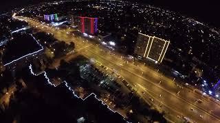 Вечерний Харьков, Одесская, с высоты птичьего полета