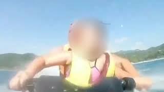 Девочка подросток на гидроцикле