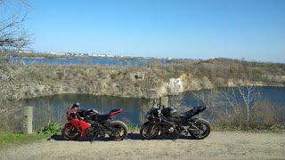 Покатушки на спортивных мотоциклах BMW S 1000 RR & Honda CBR 1000 RR