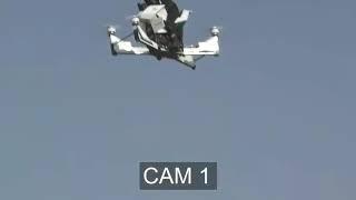 Падение летающего мотоцикла Hoversurf.
