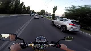 Город мотоцикл светофоры и обосраная тварь | CB600 Hornet top street bike | мото покатушки