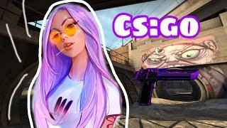 ДЕВУШКА ИГРАЕТ В CS:GO СТРИМ