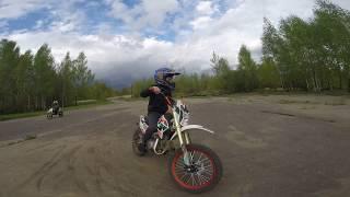 Мотоцикл KAYO CLASSIC YX125EA KRZ, прогулка на питбайке