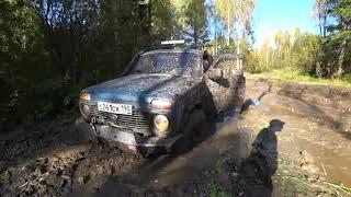 поездка к шару в Дубне, покатушки на нивах, непроходимое бездорожье
