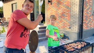 ВЛОГ. САША поменялся с ПАПОЙ ТЕЛАМИ. Саша как взрослый. День Брос Шоу