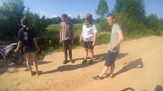Покатушки На Мопеде Альфа До Озера | Проколол Колесо | Красивый Закат