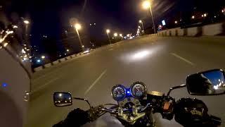Ночные мото покатушки, Honda cb400 со вторым номером!