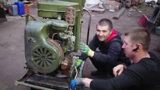 Первый раз с песком на Камазе и купил старый военный бензиновый генератор, пытаемся запустить!