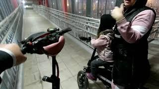 Покатушки на электровелосипеде Kugoo V1 и электросамокате Kugoo m4 pro. На Щербинку. Часть 2