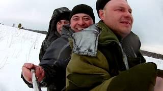На мини снегоходе по последнему снегу.
