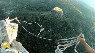 Илья  Shaan-Kaya Rope Jumping with Skyline X-team in Crimea