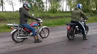 Покатушки по внедорожью на мопеде альфа