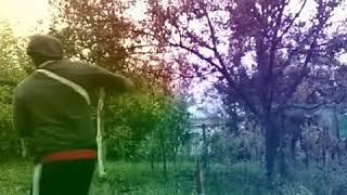 Упражнения для удара с разворота ногой на точность.