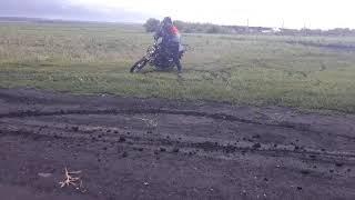 Тест-драйв мопеда альфа по грязи!!!!