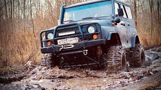 Russian off-road 2020. Что может УАЗ, WRANGLER И ПСИХ НА НИВЕ на БЕЗДОРОДЬЕ ЗИМОЙ?