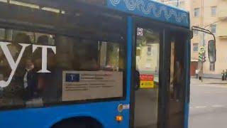 Первый рейс музейного маршрута троллейбуса Т