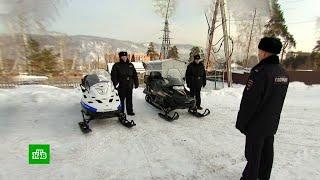 В Красноярском крае патрули на снегоходах преследуют нарушителей