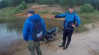 Покатушка на Альфе по дну пересохшего карьера. Чуть не утопил альфу
