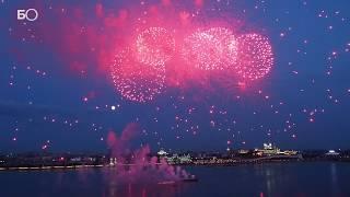 Cалют в честь присвоения Казани звания города трудовой доблести