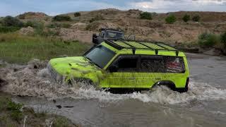 Песочные воины. Offroad. Водные процедуры. Pajero vs Land Cruiser утонули на бездорожье.